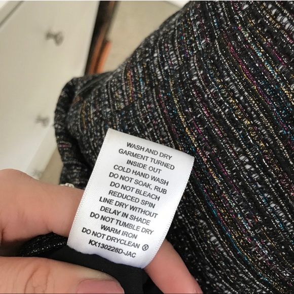 Keepsake the Label Black Grey Metallic Sleeveless Elegant Dress Size Small - Picture 8 of 8